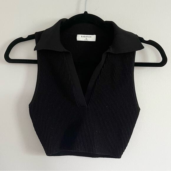 BABATON Sculpt Knit Polo Size XS - Picture 2 of 4